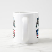Tasse Géante Floride Photo et USA Flag Text (Dos)