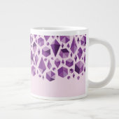 Tasse Géante Formes géométriques pourpres de bijou (Droite)