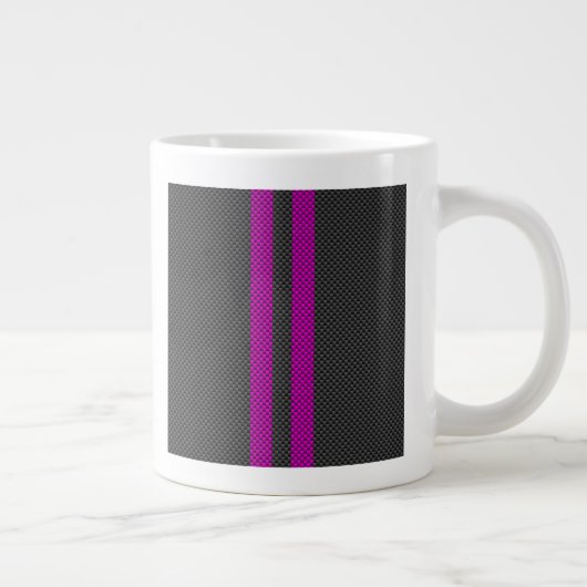 Tasse Géante Frappes de course Fuchsia en fibre de carbone (Droite)