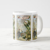 Tasse Géante Frontispice d'atlas d'époque baroque Globe terrest (Devant droit)