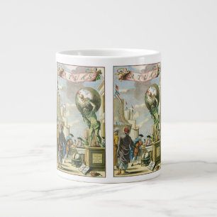 Tasse Géante Frontispice d'atlas d'époque baroque Globe terrest