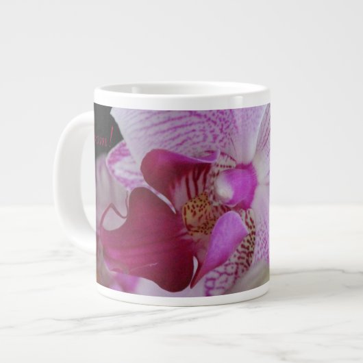 Tasse Géante Fuchsia pink orchid (Devant gauche)