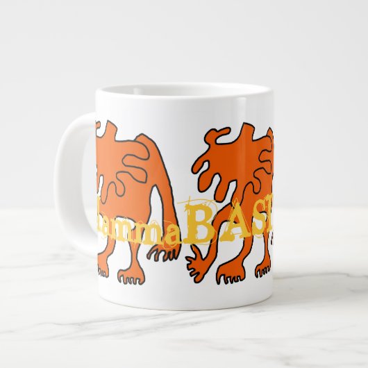 Tasse Géante Funky Amoeba Design Jumbo Mug! (Devant gauche)