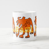 Tasse Géante Funky Amoeba Design Jumbo Mug! (Devant)