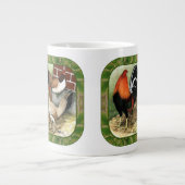 Tasse Géante Gamefowl sur la ferme (Devant)