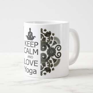 Tasse Géante GARDEZ le CALME ET AIMEZ le yoga