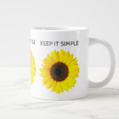 Tasse Géante Gardez les choses simples (Droite)