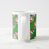 Tasse Géante Ginger Chat Noël Sur Vert (Dos)