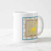 Tasse Géante Girafe jaune avec Pois blancs (Devant droit)