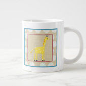Tasse Géante Girafe jaune avec Pois blancs (Droite)