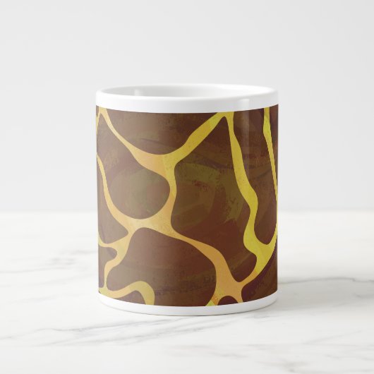 Tasse Géante Giraffe Brown et jaune (Devant)