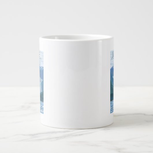Tasse Géante Glacier Scene - Juneau, Alaska (Devant)