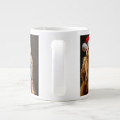 Tasse Géante Golden Retriever pose pour Noël (Dos)