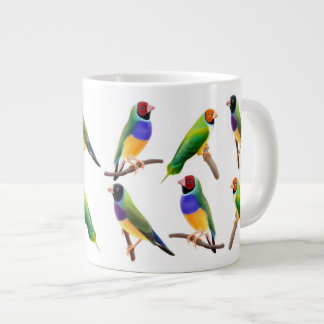 Tasse Géante Gouldian Finch Log