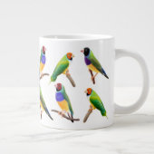 Tasse Géante Gouldian Finch Log (Droite)