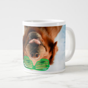 Tasse Géante Grandes images  Chien avec lunettes