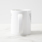 Tasse Géante Graphisme d'une tranche de Pi (Dos)