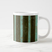 Tasse Géante Grate d'air turquoise contemporaine (Droite)