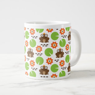Tasse Géante Grenouille et Nenuphar Motif sans couture