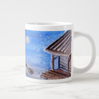 Tasse Géante ...guitare perdue...art de Jutta Gabriel...
