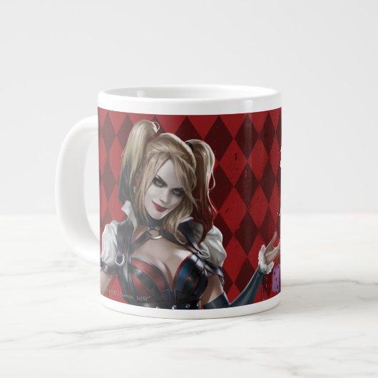 Tasse Géante Harley Quinn Avec Dice Fuzzy (Devant gauche)
