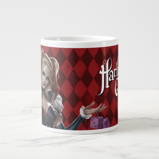 Tasse Géante Harley Quinn Avec Dice Fuzzy (Devant)