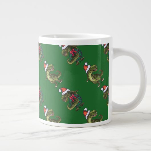 Tasse Géante Heads and Tails Solive TRex Green Pattern (Droite)