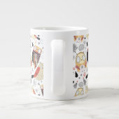 Tasse Géante Hibou drôle de texture (Dos)