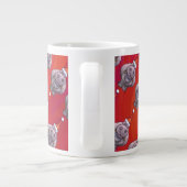 Tasse Géante Hippo mignon à Santa Hat Motif en rouge (Dos)