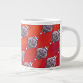 Tasse Géante Hippo mignon à Santa Hat Motif en rouge (Droite)