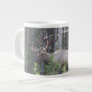Tasse Géante Homme Elk, Grand Teton National Park, Photographie