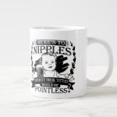 Tasse Géante Humour d'alimentation des seins (Droite)
