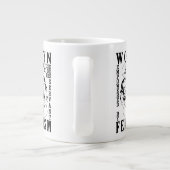 Tasse Géante Humour féministe rétro (Dos)