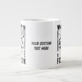 Tasse Géante Humour féministe rétro (Devant)