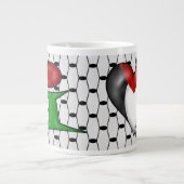 Tasse Géante I Heart Palestine (Devant)