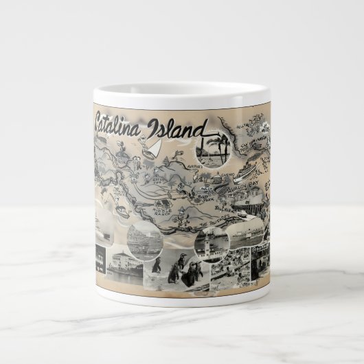 Tasse Géante Île Catalina - Vintage (Devant)