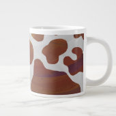 Tasse Géante Impression Brown et blanche de vache (Droite)