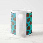 Tasse Géante Impression Brown et Turquoise dalmate (Dos)