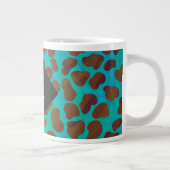 Tasse Géante Impression Brown et Turquoise dalmate (Droite)