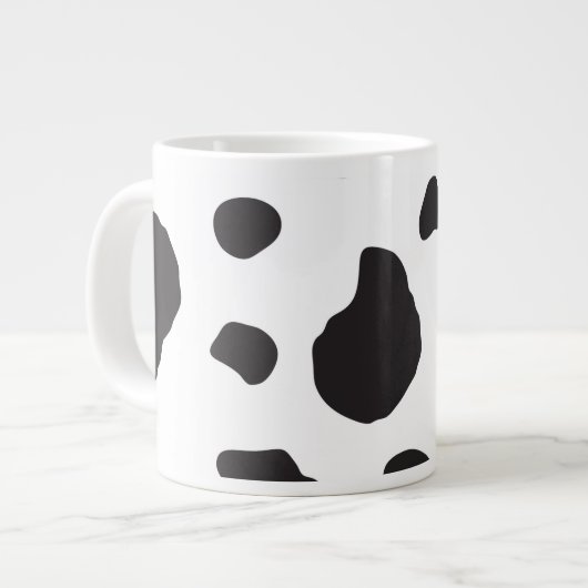 Tasse Géante Impression De Vache, Motif De Vache, Spots De Vach (Devant gauche)