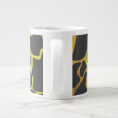 Tasse Géante Impression girafe noir et jaune (Dos)