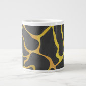 Tasse Géante Impression girafe noir et jaune (Devant)