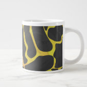 Tasse Géante Impression girafe noir et jaune (Droite)