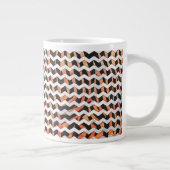Tasse Géante Impression noire et orange Zebra (Droite)