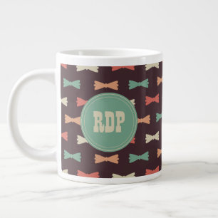 Tasse Géante Initiales personnalisées - Hipster des boites mult