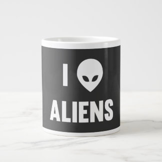 Tasse Géante J'aime des aliens