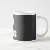 Tasse Géante J'aime des aliens (Droite)