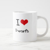 Tasse Géante J'aime des nains (Droite)