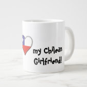Tasse Géante J'aime mon amie chilienne (Devant droit)