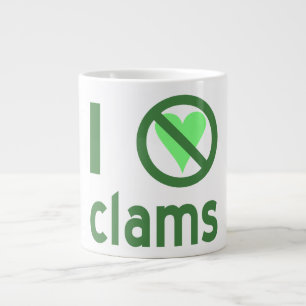 Tasse Géante Je déteste les palourdes